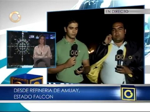 Así es la situación en la refinería de Amuay durante la noche de este domingo