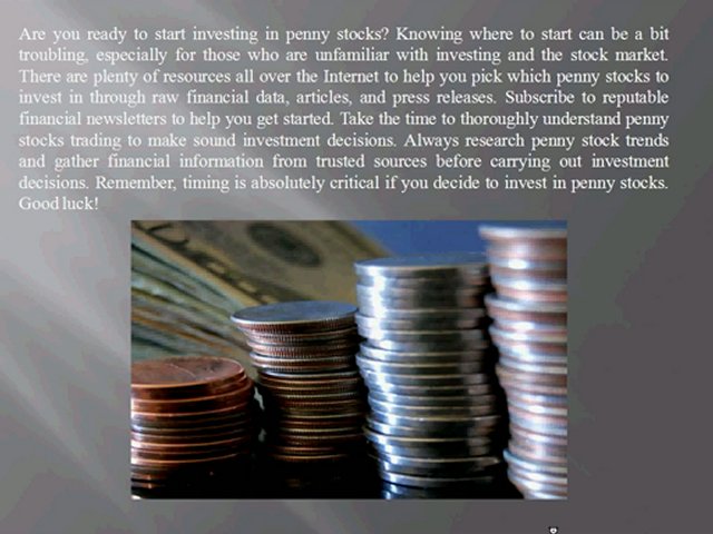 Penny Stocks—Why You Should Invest