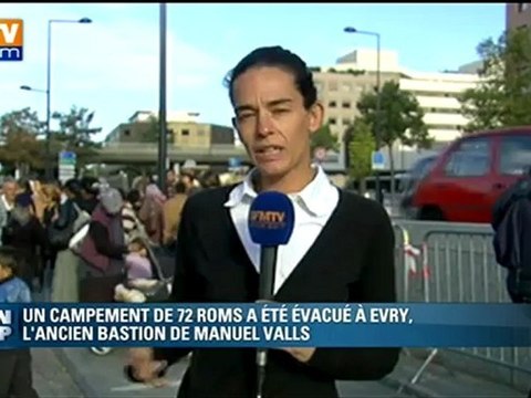 Expulsion d'un campement de Roms ce lundi matin à Evry