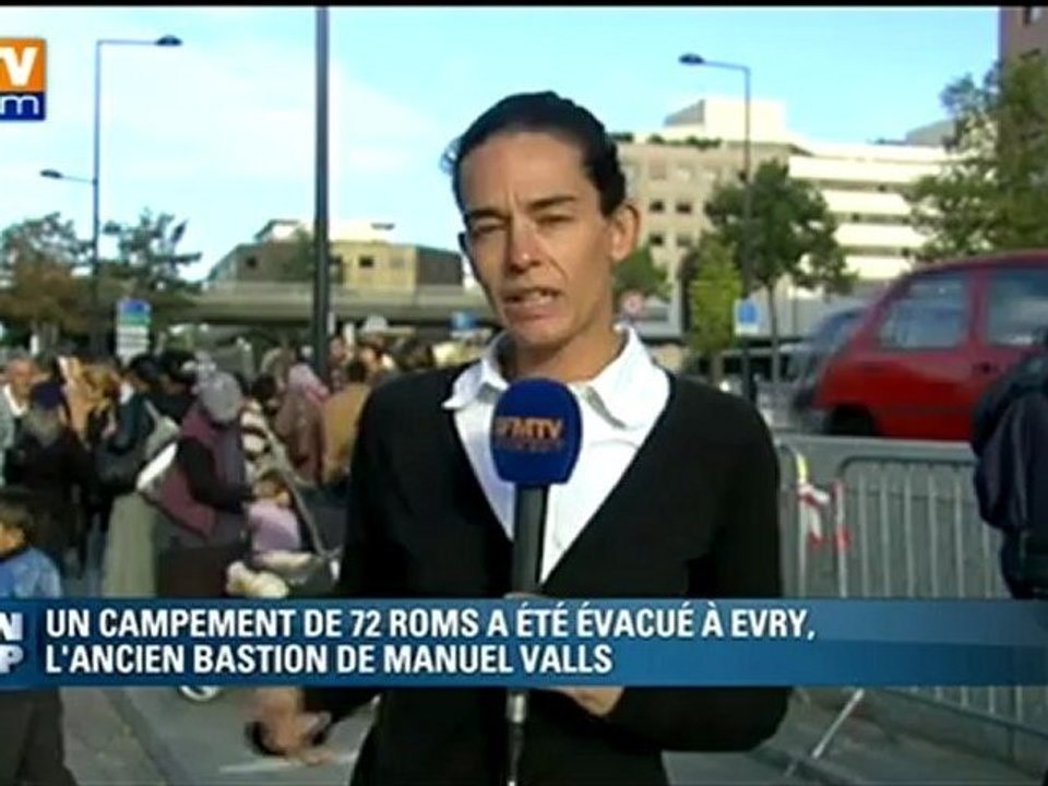 Expulsion d'un campement de Roms ce lundi matin à Evry