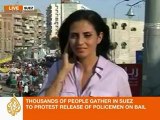 Sherine Tadros reports from Suez
