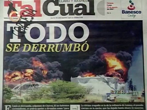 Titulares de primera página este 27 de Agosto