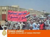 Many protesters shot dead in Yemen