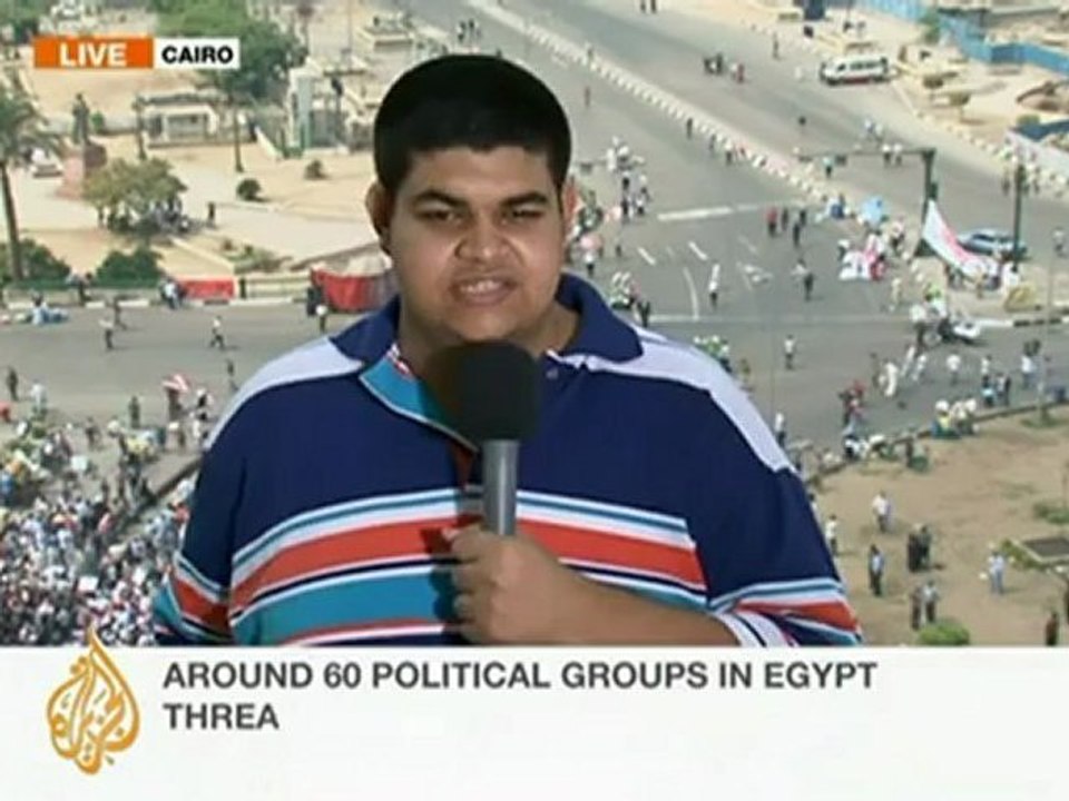 Demonstrations in Tahrir Square