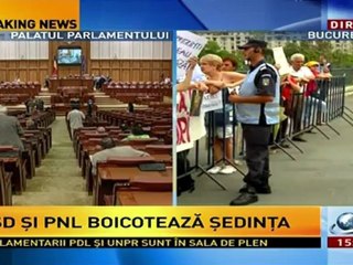 USL Boicoteaza Sedinta Parlamentului Romaniei - 27.Aug.2012(1)