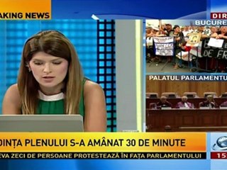 USL Boicoteaza Sedinta Parlamentului Romaniei - 27.Aug.2012(3)