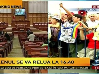 USL Boicoteaza Sedinta Parlamentului  Romaniei - 27.Aug.2012(4)