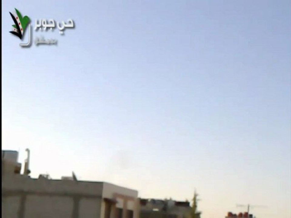 Syria فري برس  دمشق جوبر  قصف مروحي واشتباكات عنيفة  27-8-2012