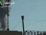 Syria فري برس  دمشق  جوبر  إسقاط مروحية النظام المجرم 27-08-2012