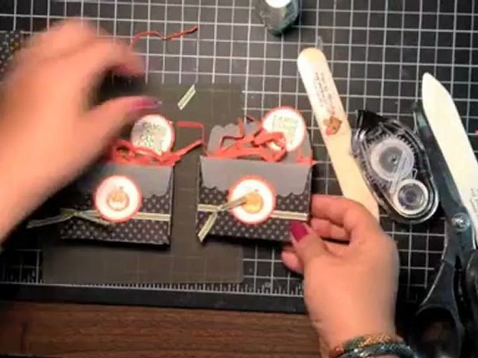 Stampin' Up! Halloween Scalloped Envelope Treat Box