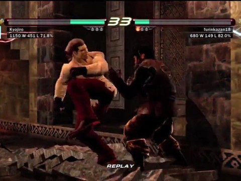 Tekken 6 Ranked Match Bryan vs Heihachi