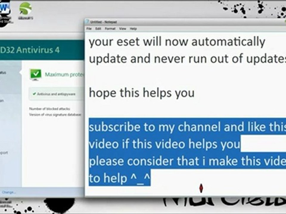 Free Download ESET NOD32 antivirus 4 username and password unlimited updates