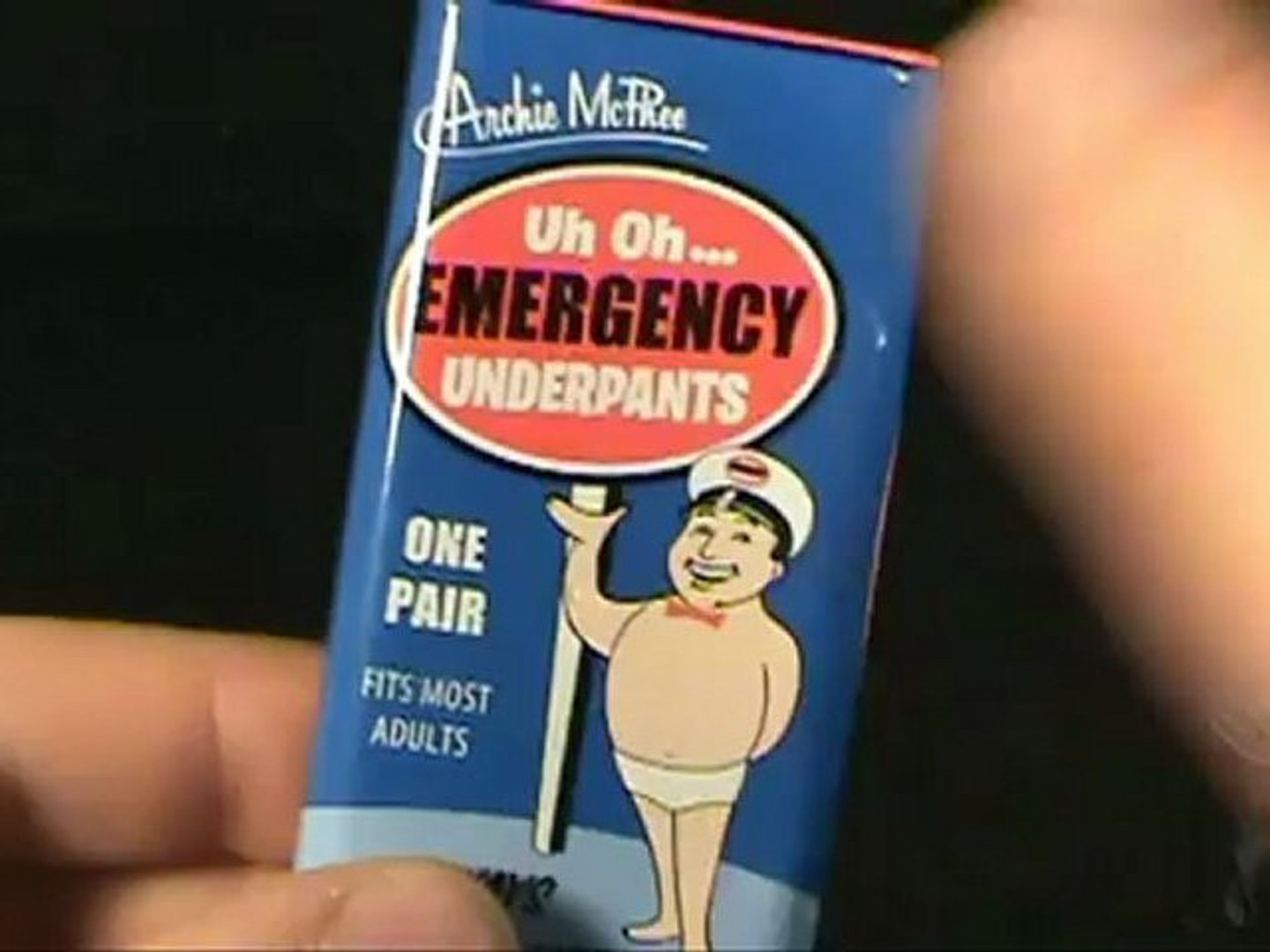 Random Spot - Archie McPhee Uh Oh Emergency Underpants - video