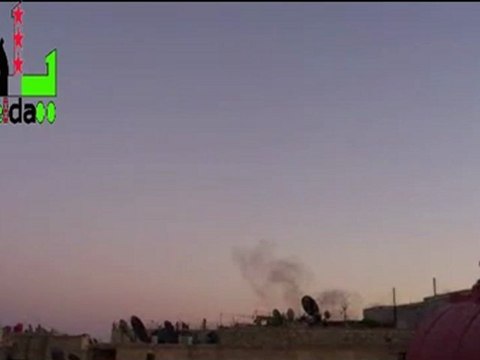 Syria فري برس ريف دمشق يلدا_ أصوات الرشاشات الثقيلة والمتوسطة تسمع في البلدة 27-8-2012