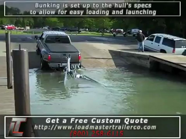 Launching your boat with a Loadmaster Trailer