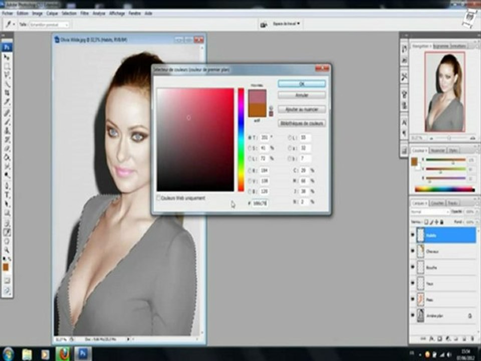 XanderHuit ~ Tutoriel Colorisation Une Photo Noir Et Blanc Avec Photoshop CS3 Extented [HD]