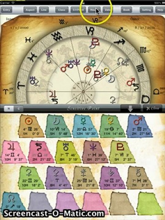 [iPad] horoscope JIKU(Compatible/Transit Option) - birth chart App of Astrology