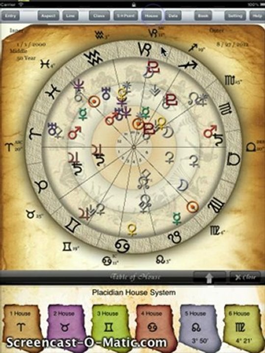 horoscope JIKU(Progress Option) - birth chart App of Astrology