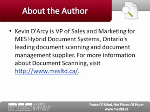 Document Scanning: Getting the Most from Your Service Provider Relationship