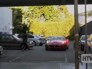 2012 Ferrari Paris Hilton Caught Sporting Her New Hotrod In Hollywood.
