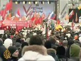Thousands protest against Russian government