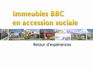 Immeubles BBC en accession sociale : retour d'expériences