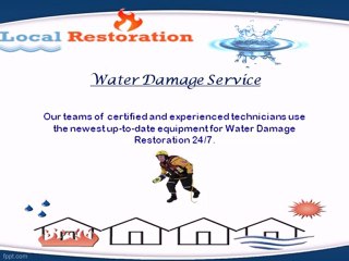 Local Restoration | water damage