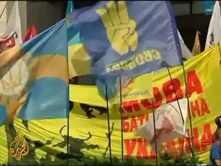Ukraine protests over move to boost Russian language