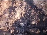 Syria فري برس ادلب جسرالشغور اثار القصف على احد المنازل في البشيرية 28 8 2012 ج3