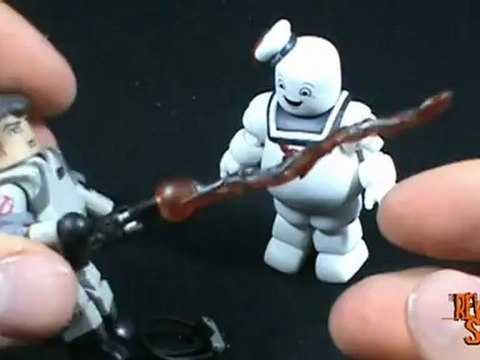 Spooky Spot - Ghostbusters Minimates Dr Ray Stantz and Stay Puff Marshmallow Man