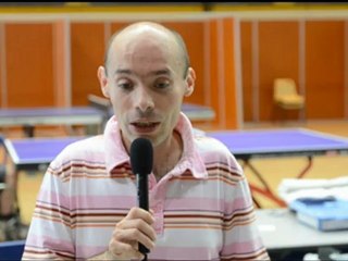 Présentation de Stéphane Messi, pongiste sélectionné aux Jeux Paralympiques de Londres