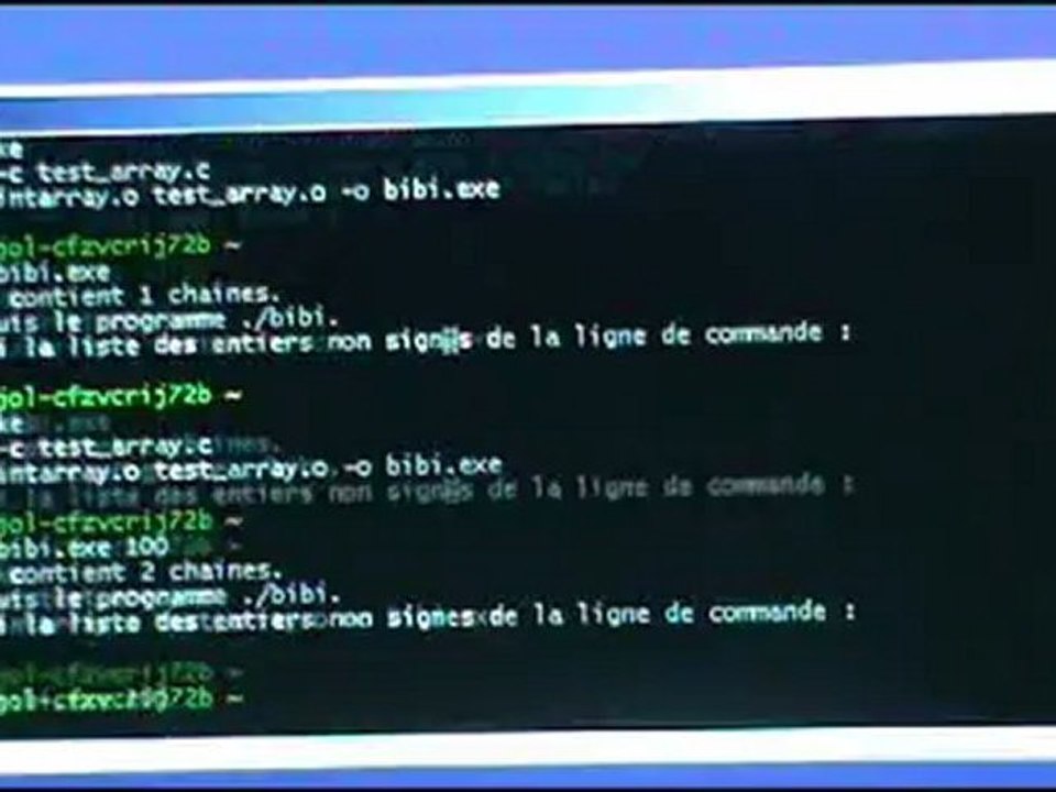 Ligne de commande. Argc et Argv. Cours du 30 août 2012.