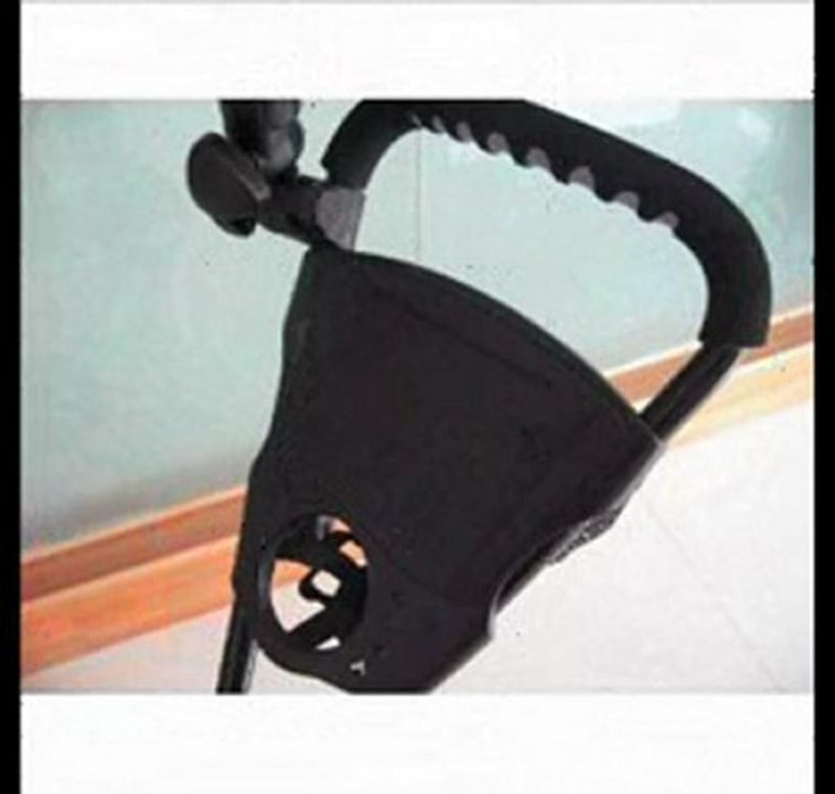 Qwik-Fold Three Wheel Push Golf Cart Free Umbrella Holder Folds