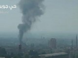 Syria فري برس  ريف دمشق - أعمدة الدخان من مناطق الغوطة المختلفة  28-8-2012
