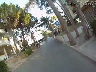 Lungomare Lignano Sabbiadoro-Pineta-Riviera sui Fila Skates M110 [Videotest Midland XTC300]