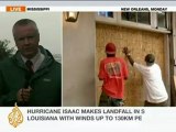 Hurricane Isaac makes landfall in Louisiana