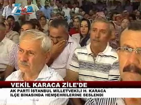 Harun Karaca Zile akparti toplantısı