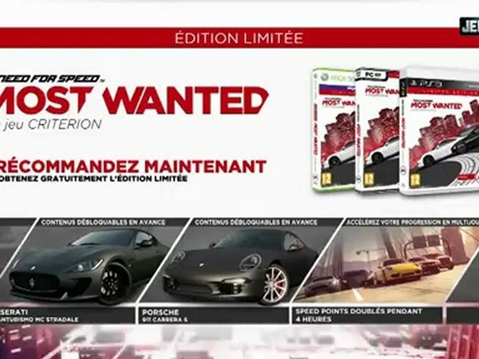 Need For Speed Most Wanted : 5 minutes gameplay video