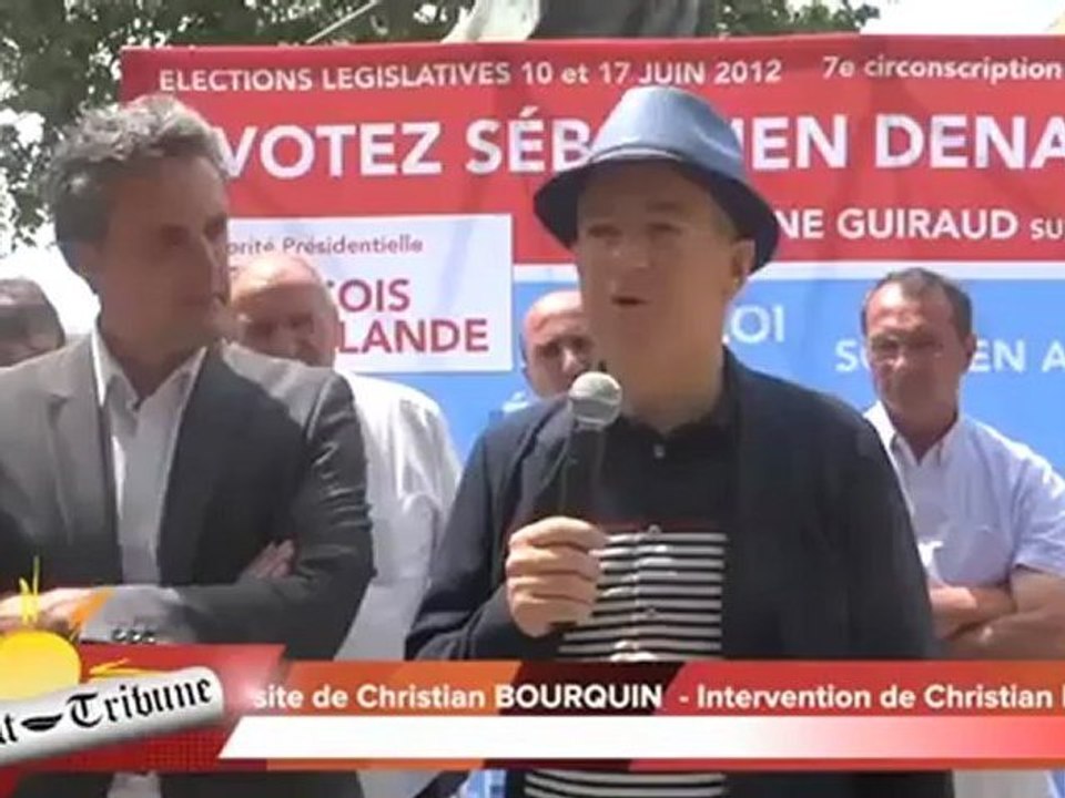 AGDE - 2012 - Christian BOURQUIN le 2 JUIN 2012 AGDE - ESPIONS NOTEZ ! Un " Show " Christian  BOURQUIN Place du 18 Juin !