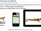 aplicativo Treino para os peitorais - iPhone iPad