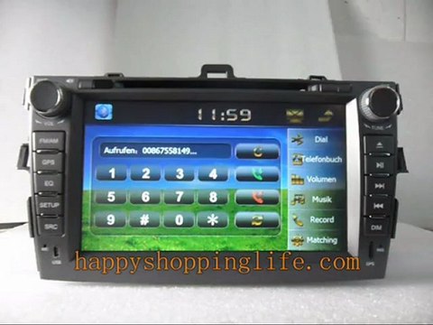 Autoradio mit Bildschirm Toyota Corolla, Autoradio mit Navi Toyota Corolla