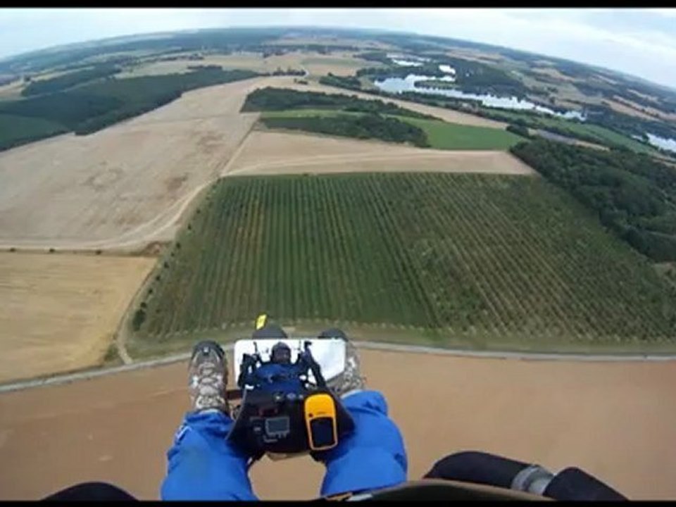 Paramoteur du 23 août 2012. Vol d'Aurore