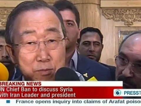 Ban Ki-Moon in Tehran for Non-Aligned Movement Summit