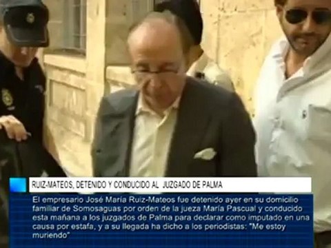 Ruiz-Mateos, detenido y conducido al Juzgado de Palma