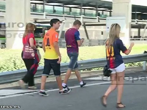 Barça a su llegada a Madrid