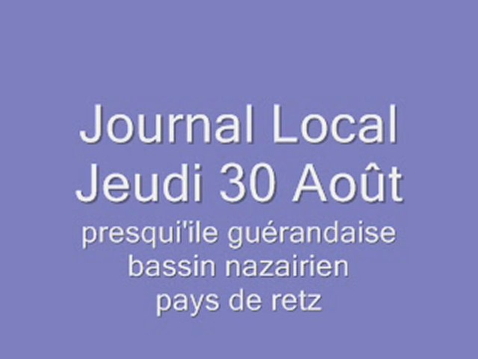 jeudi 30 aout