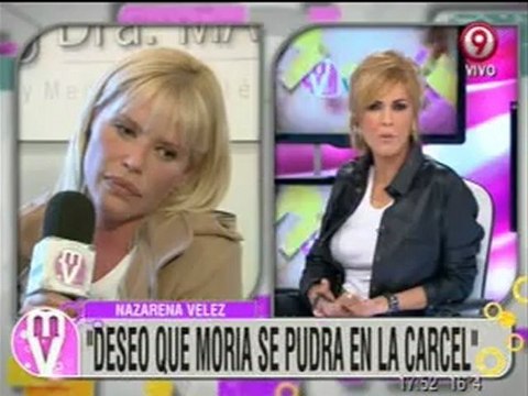 Pronto.com.ar Nazarena Velez lapidaria con Moria 1