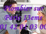 Plombier Paris 13eme  01 40 18 40 40 Plomberie 75013
