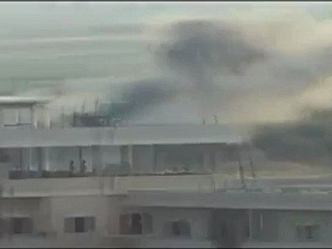 Syria فري برس ادلب القصف على مدينة بنش 29-8-2012
