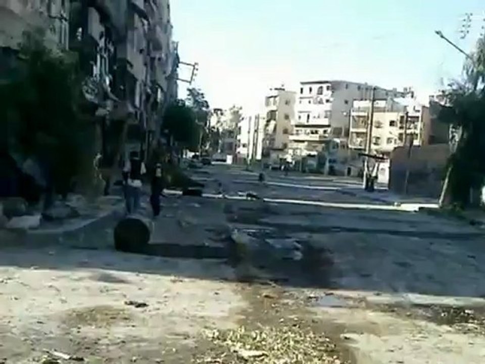Syria فري برس  حلب صلاح الدين تحرير دوار صلاح الدين 29 8 2012